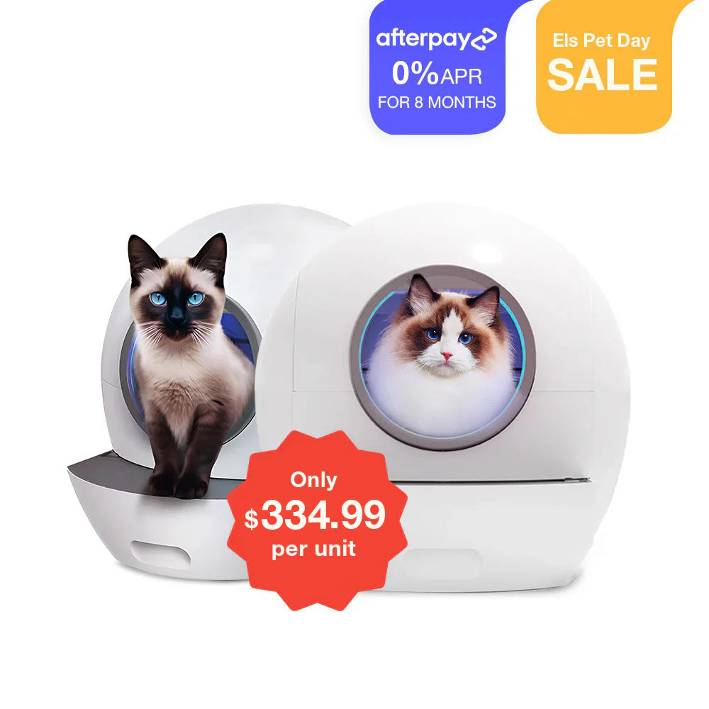 2✖ Els Pet Spaceship Selbstreinigende Katzentoilette