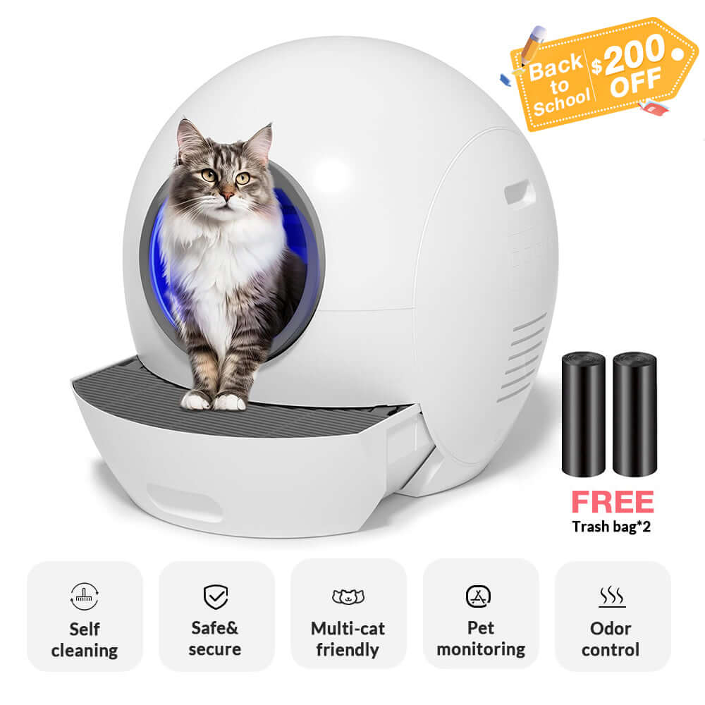 Els Pet Spaceship Odor-free Self Cleaning Litter Box