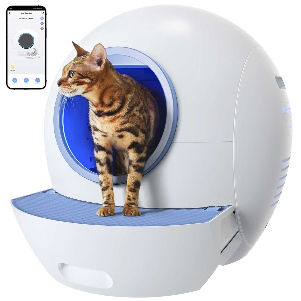 Els Pet Spaceship Self Cleaning Litter Box