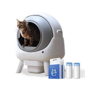 Els Pet Orbitie Self Cleaning Litter Box Sweet Starter Bundle